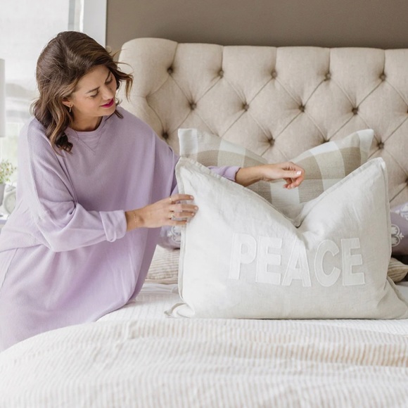 Peace + Love Linen Shams - NWT, Jillian Harris - Picture 2 of 4